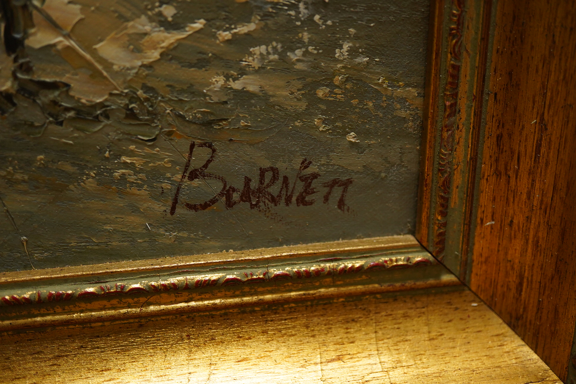 Attributed to Caroline Burnett (1877-1950), Parisian street scene, signed, Impressionist oil on board, 59 x 49cm